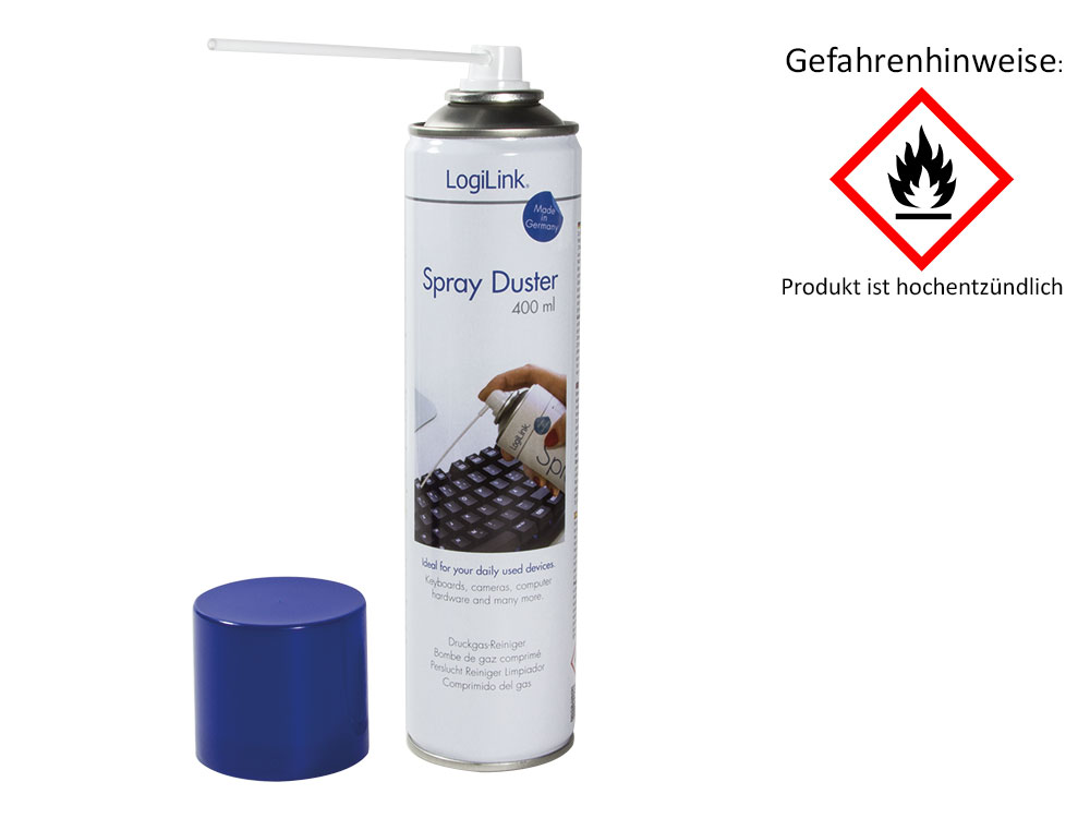 LogiLink® Druckluftspray, 400ml [RP0001]
