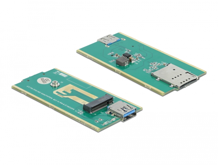 USB 3.0 Konverter für M.2 Key B Modul mit SIM Slot und Gehäuse , Delock® [63172]