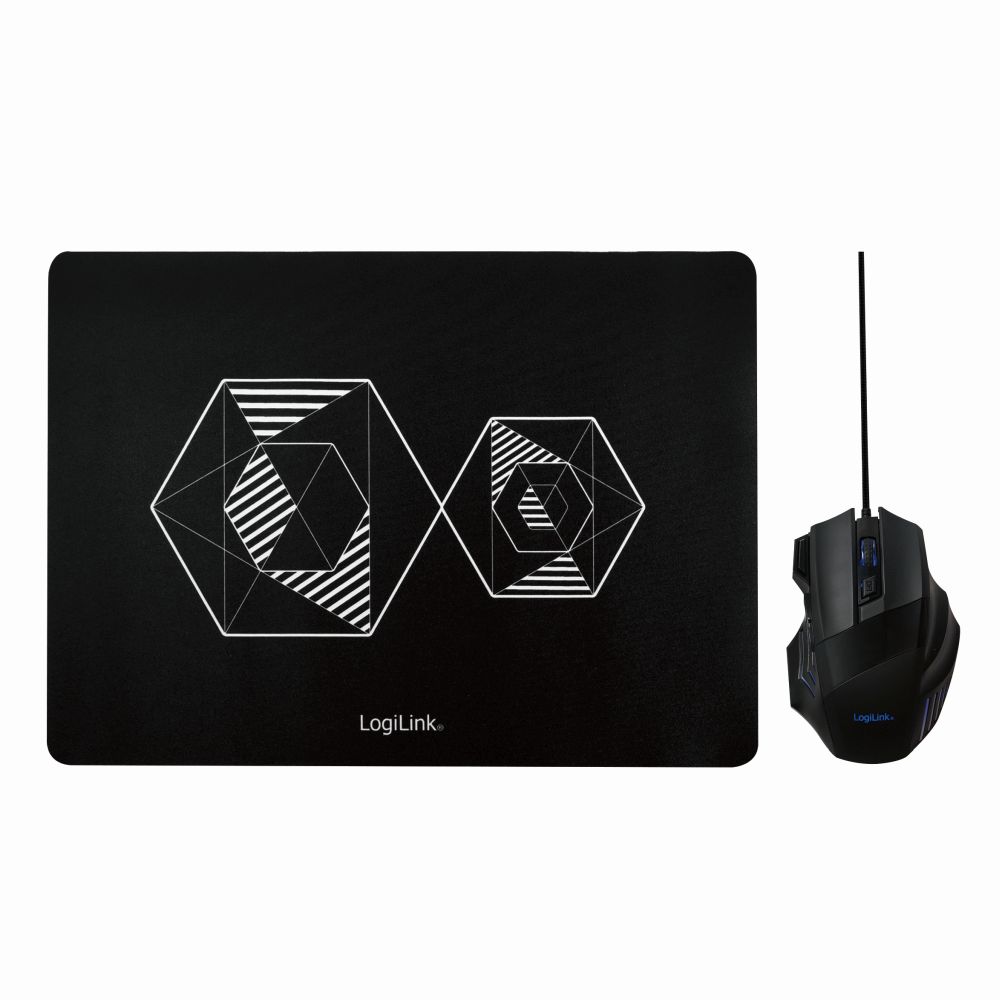 Gaming Combo Set aus Maus und Mauspad, LogiLink® [ID0162]