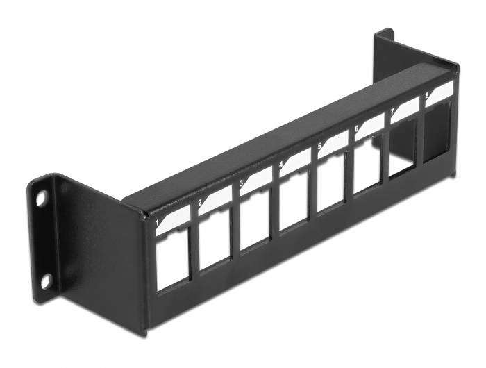 Keystone Halterung 8 Port Panel Aufbau, Delock® [86611]