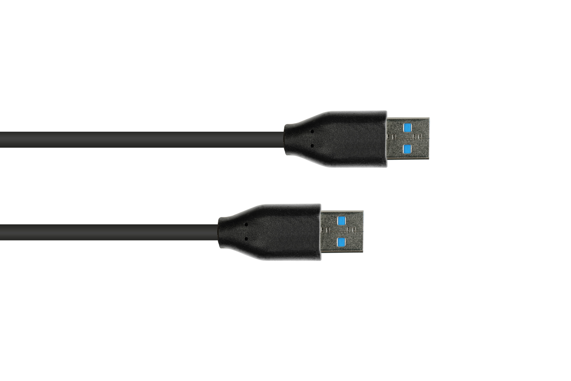 Anschlusskabel USB 3.2 Gen.2 (10GBit/s / 3A), Stecker A an Stecker A, CU, schwarz, 1m, Good Connections®