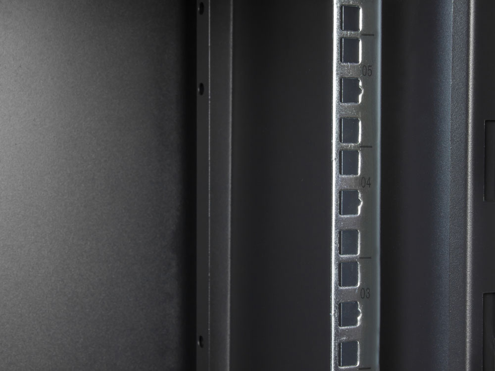 10" Wandgehäuse, 6HE, tiefschwarz (RAL9005), 312 x 300mm, fertig montiert, Good Connections®