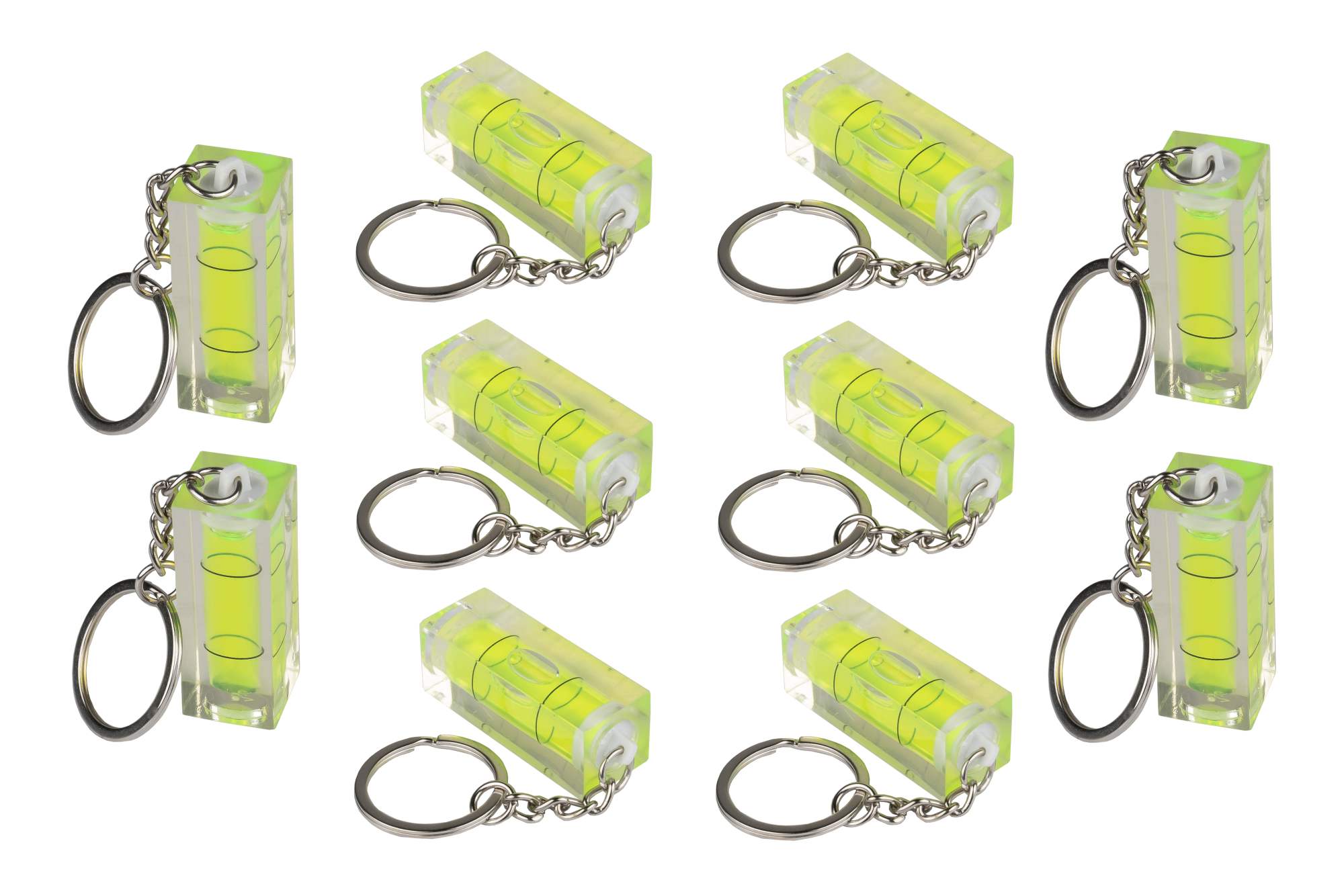 kabelmeister® Wasserwaage mit Schlüsselanhänger - 10er-Set