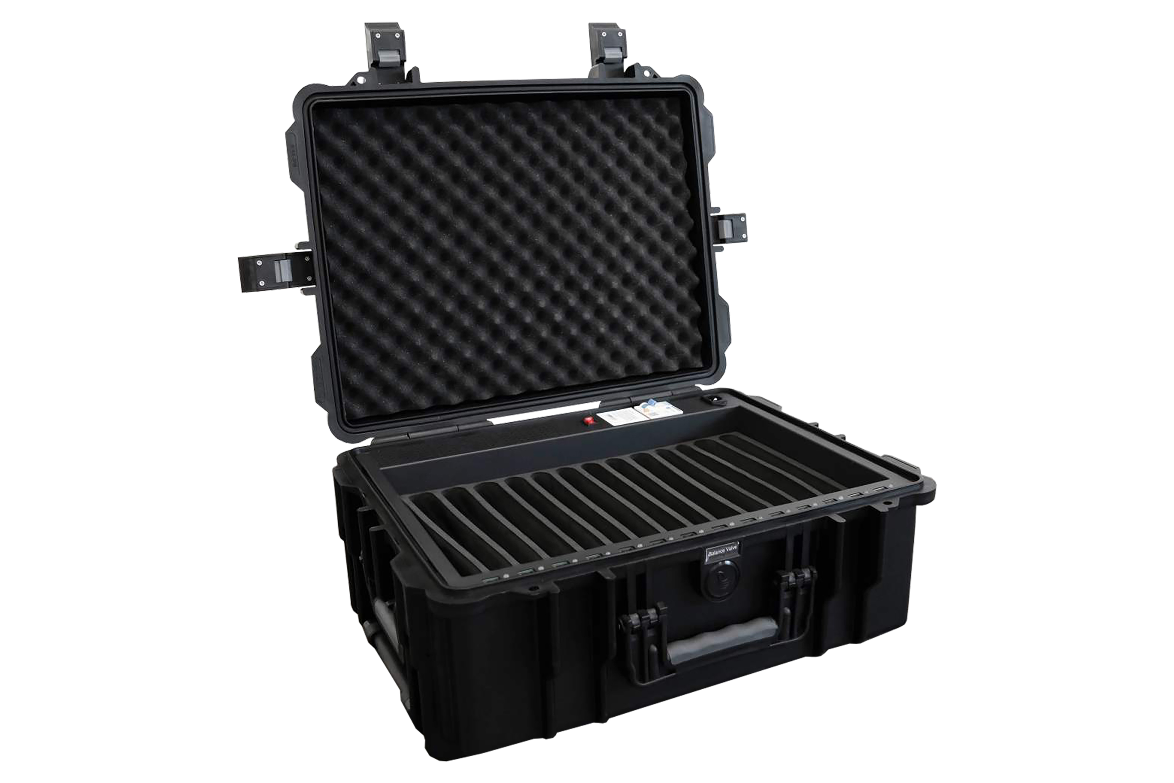 Good Connections® ATON4 T14 Tablet-Ladetrolley, USB-A Ausführung, spritzwassergeschützt, schwarz