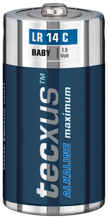 Tecxus® Batterie Alkali Baby C, 2er Blister