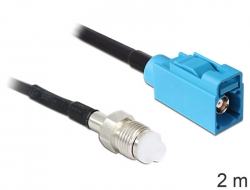 Antennenkabel, HF FME Buchse an FAKRA Z Buchse, 2 m, Delock® [88630]