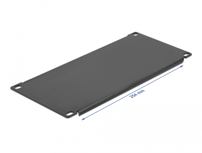 10" Netzwerkschrank Blindabdeckung 3 HE schwarz, Delock® [66662]