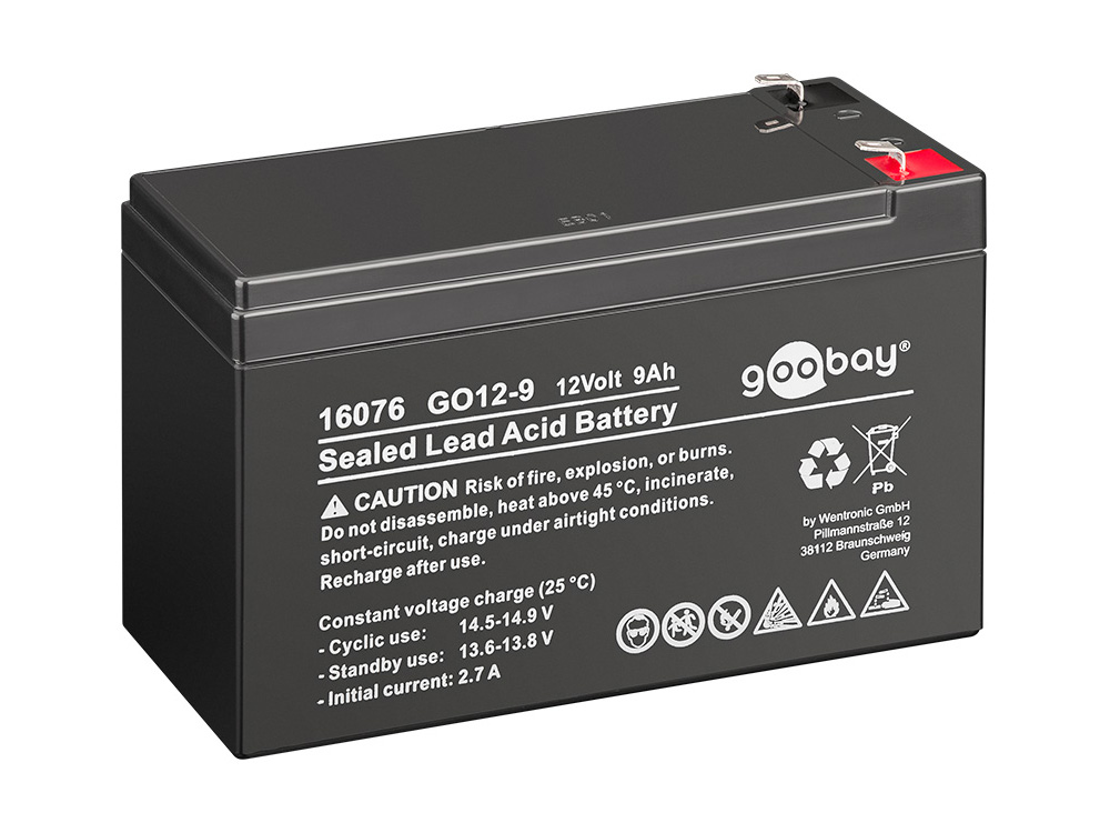 Blei-Akku, 12V, 9Ah