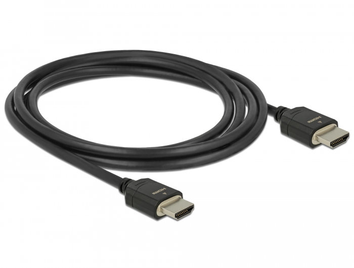 High Speed HDMI Kabel 48 Gbps 8K 60 Hz, schwarz, 2 m, Delock® [85294]