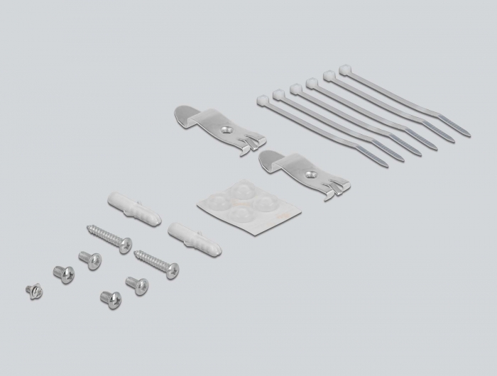 Keystone Patchpanel 6 Port schwarz, Delock® [43411]
