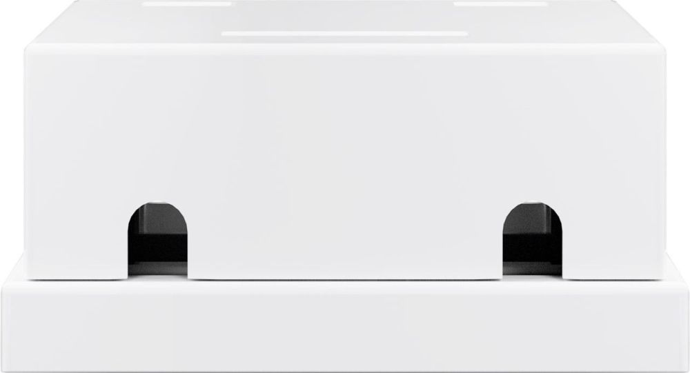 KeyStone Leergehäuse 2-port, Snap-In Montage, weiß