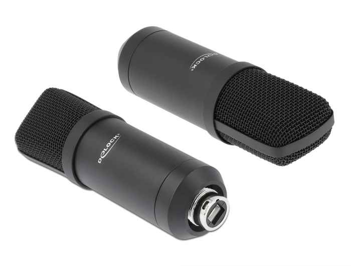 Professionelles USB Kondensator Mikrofon Set für Podcasting und Gaming, Delock® [66300]