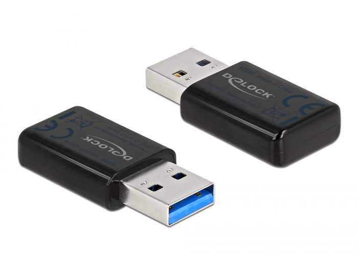 USB 3.0 Dualband WLAN ac/a/b/g/n Micro Stick 867 + 300 Mbps, Delock® [12550]