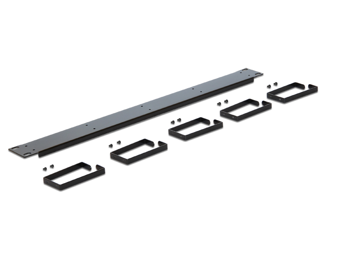19" Kabelmanagement Panel schwarz, Delock® [42496]