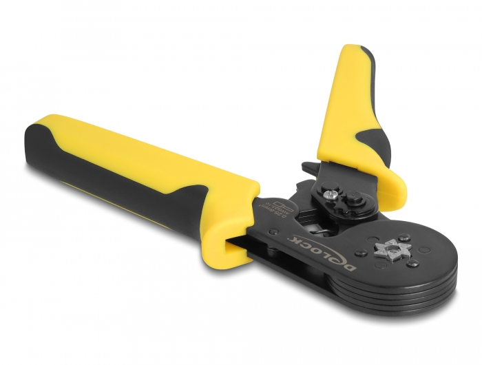 Zange zum Crimpen von Aderendhülsen selbsteinstellend - Sechskant, Delock® [90561]