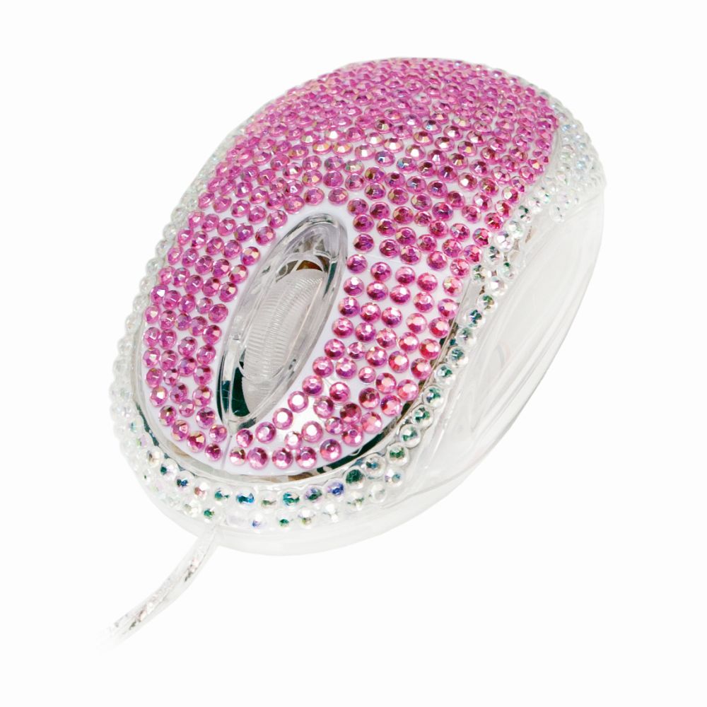 Designset aus Strassbesetzter Maus und Glitzerndem Touchpen, LogiLink® [ID0124]