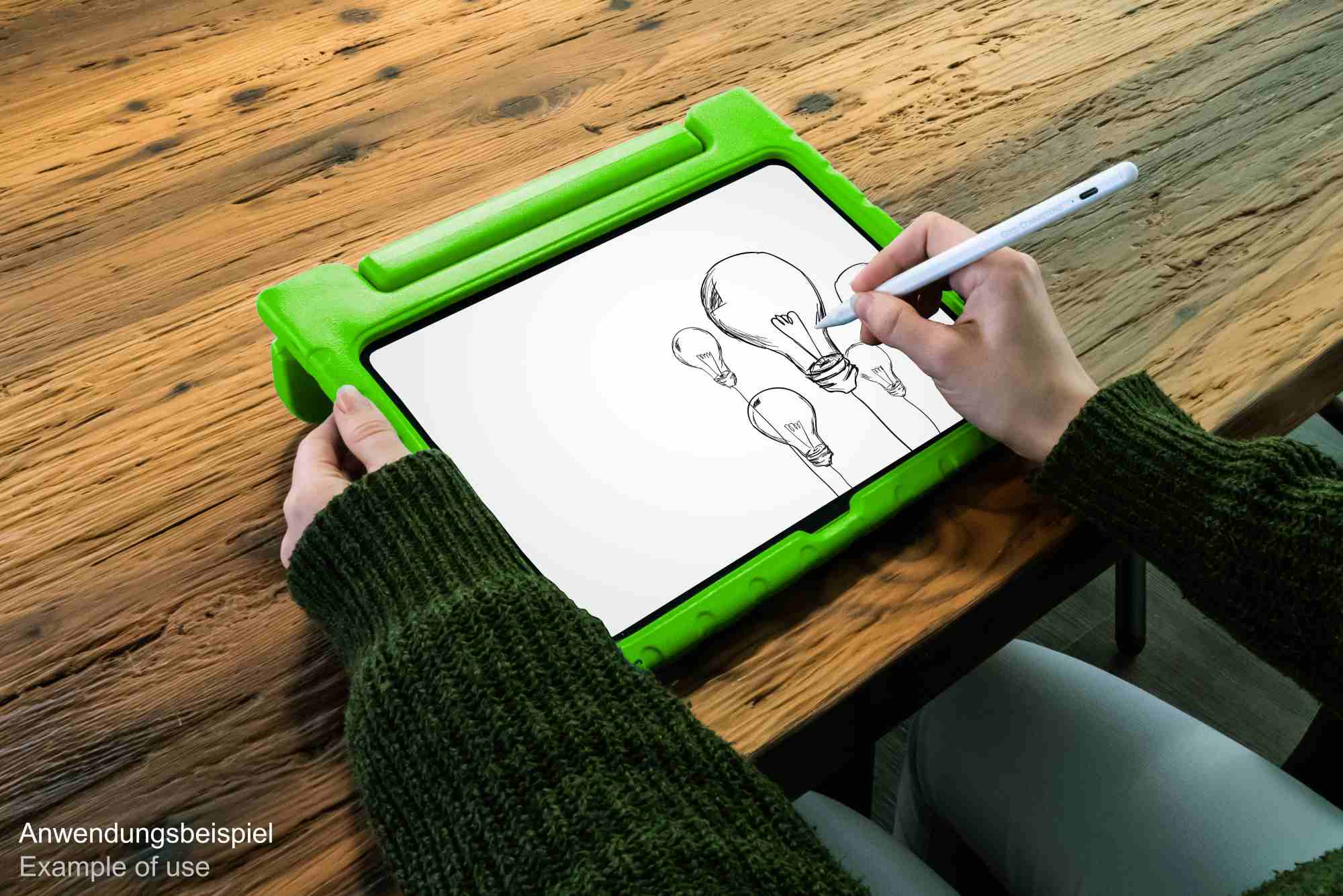 iPad 10,9" (10. Gen.) Tablet-Schutzhülle mit Kickstand, grün, Good Connections®