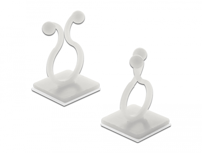 Kabeldriller mit Klebesockel natur 10 Stück, Delock® [60175]