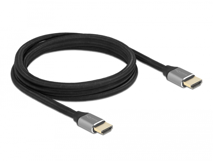Ultra High Speed HDMI Kabel 48 Gbps 8K 60 Hz grau 2 m zertifiziert, Delock® [83996]