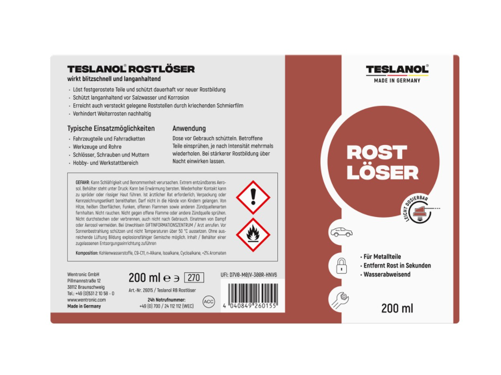 Teslanol® Rostlöserspray, 200 ml