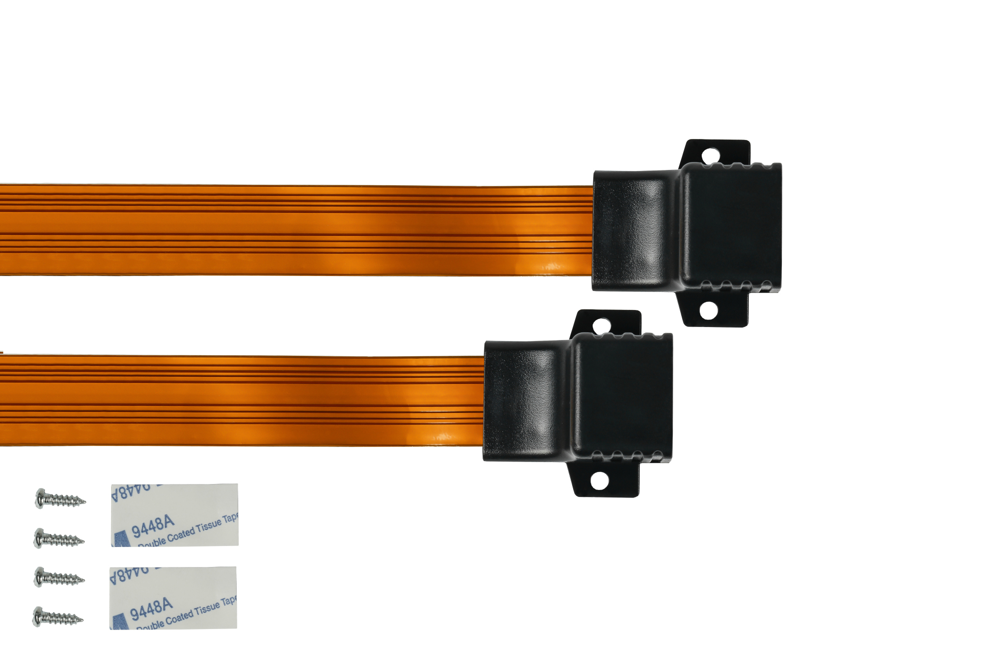 RJ45 Fensterdurchführung High-Quality, transparent, Gesamtlänge inkl. Buchsen 25cm, flexible Länge 18cm, Good Connections®