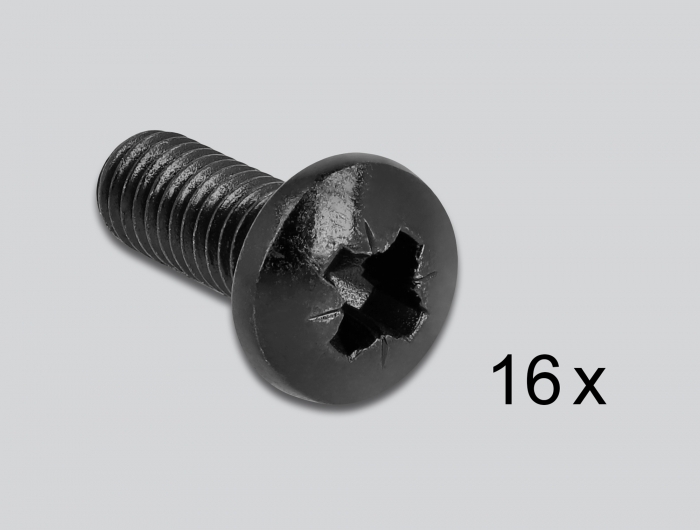 19" Wandhalterung 4 HE faltbar schwarz, Delock® [43378]