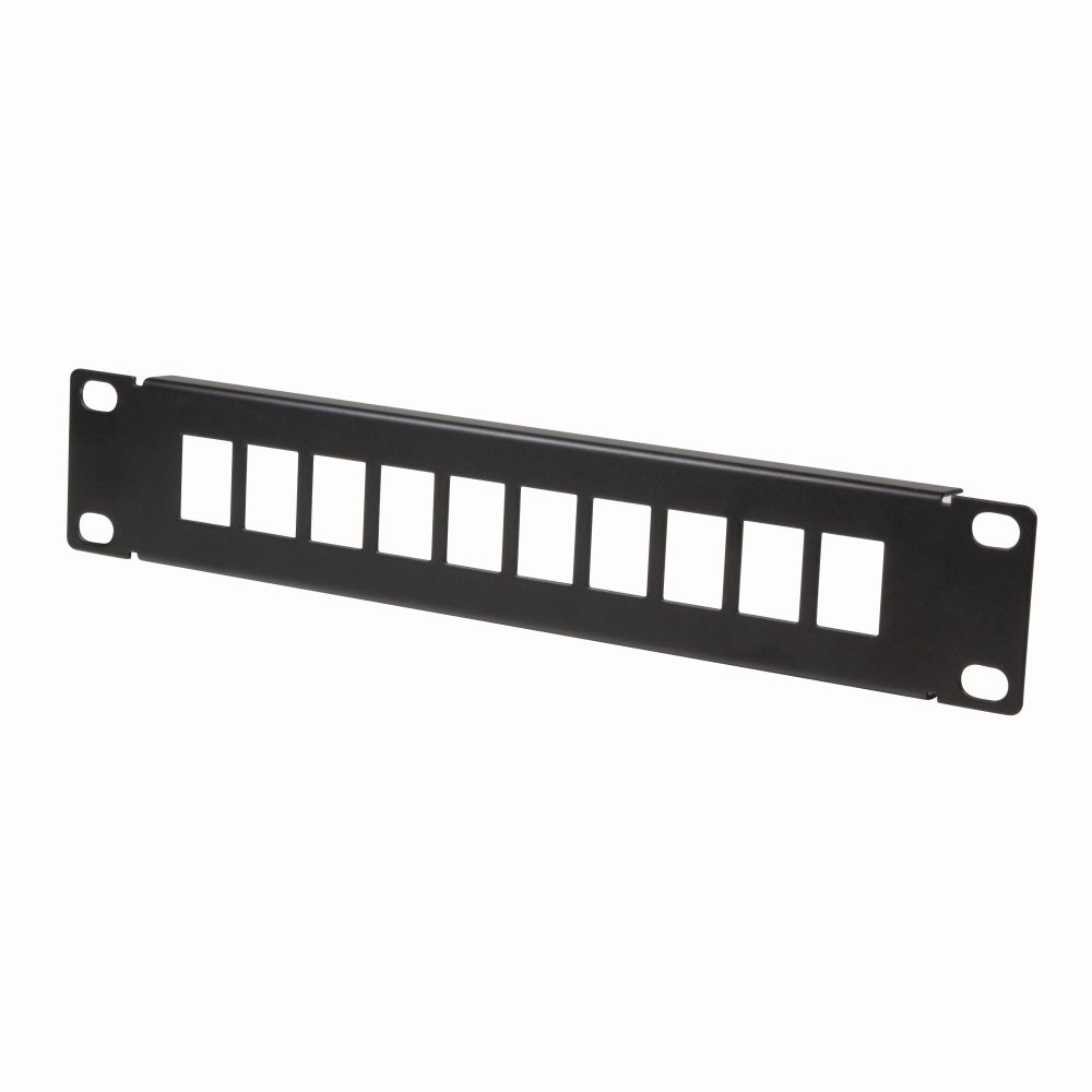10" Keystone Panel für 10 Stecker, schwarz, LogiLink® [ACT108]