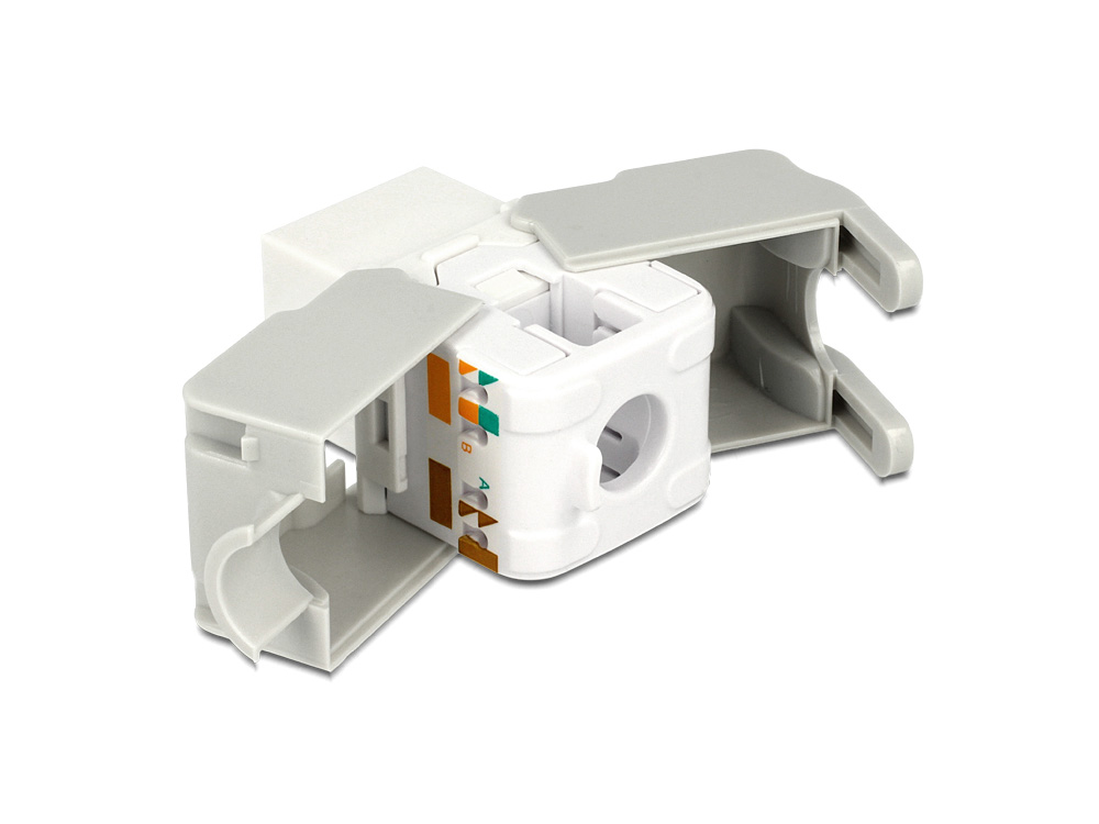 Keystone Modul, Cat.6, RJ45 Buchse an LSA UTP, weiß, Delock® [86341]