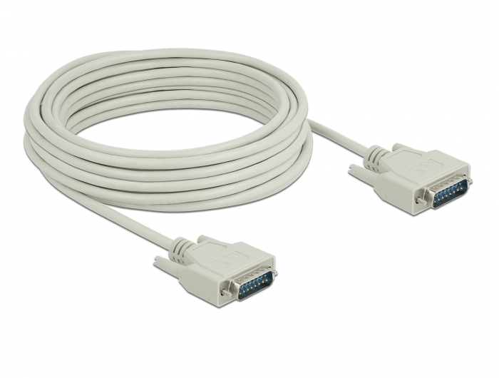 Serielles Kabel D-Sub15 Stecker zu Stecker 10 m, Delock® [85979]
