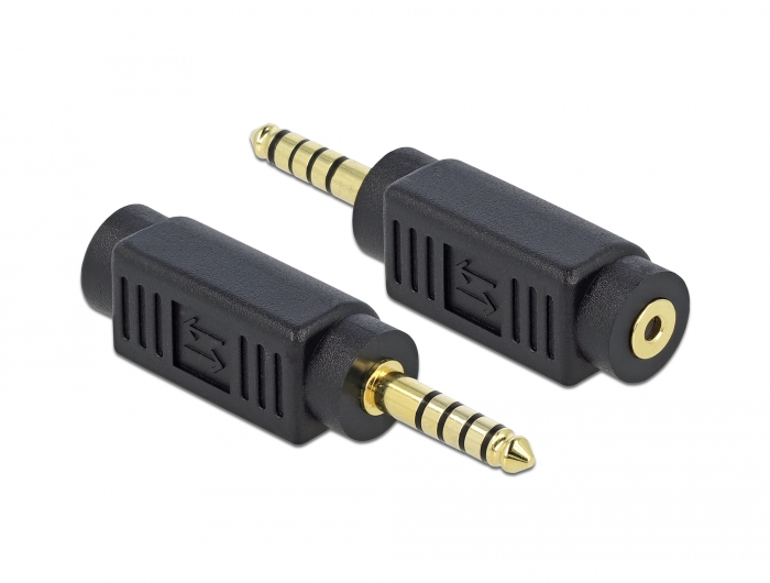 Adapter Klinkenstecker 4,4 mm 5 Pin an Klinkenbuchse 2,5 mm 4 Pin, Delock® [65996]