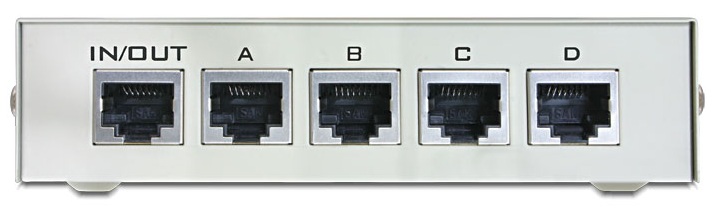 Umschalter RJ45 10/100 Mb/s 4-Port manuell, Delock ® [87588]