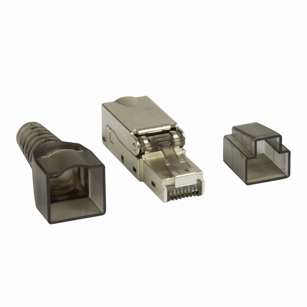 Feldkonfektionierbarer RJ45 Steckverbinder Cat.6A 10GE, geschirmt, EconLine, LogiLink® [MP0044]