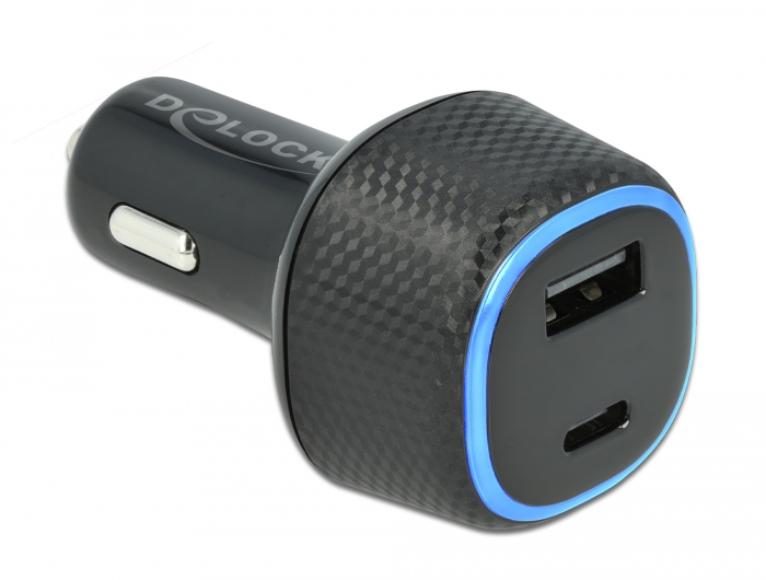 Kfz Ladeadapter USB Type-C™ PD 3.0 und USB Typ-A mit 63 W, Delock® [64108]