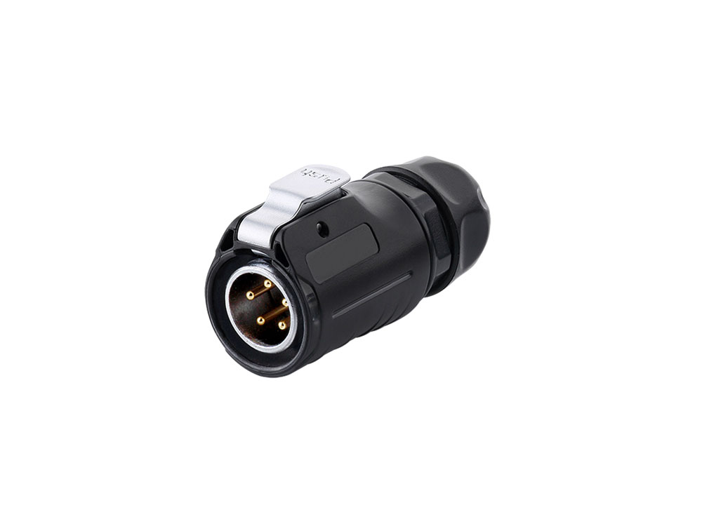 Industrie-Steckverbinder S1 - Power (5-Pin) Stecker mit Klick-Arretierung, Lötanschluss, M20, IP65/67, Good Connections®