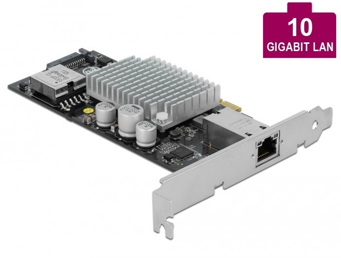 PCI Express Karte an 1 x 10GBase-T LAN PoE+ RJ45, Delock® [90434]