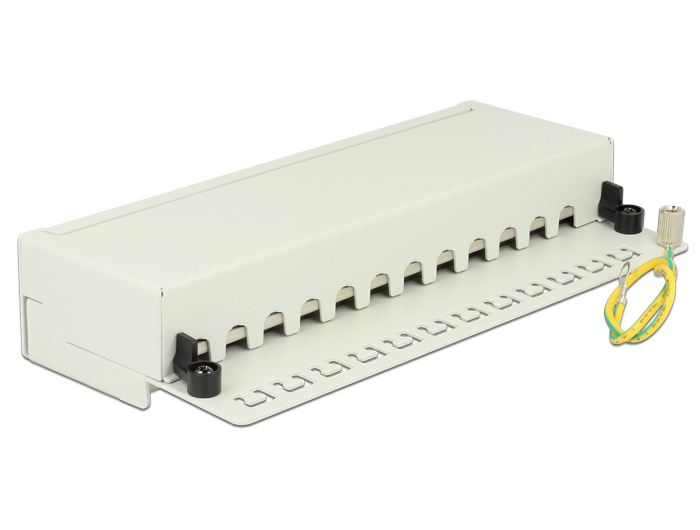 Desktop Patchpanel Cat.6, 12-Port, grau, Delock® [87292]
