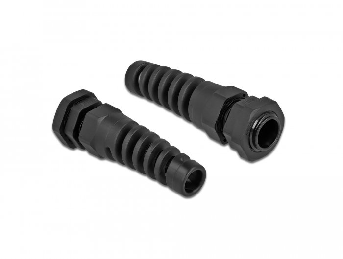 Kabelverschraubung mit Zugentlastung PG9 schwarz, Delock® [60341]