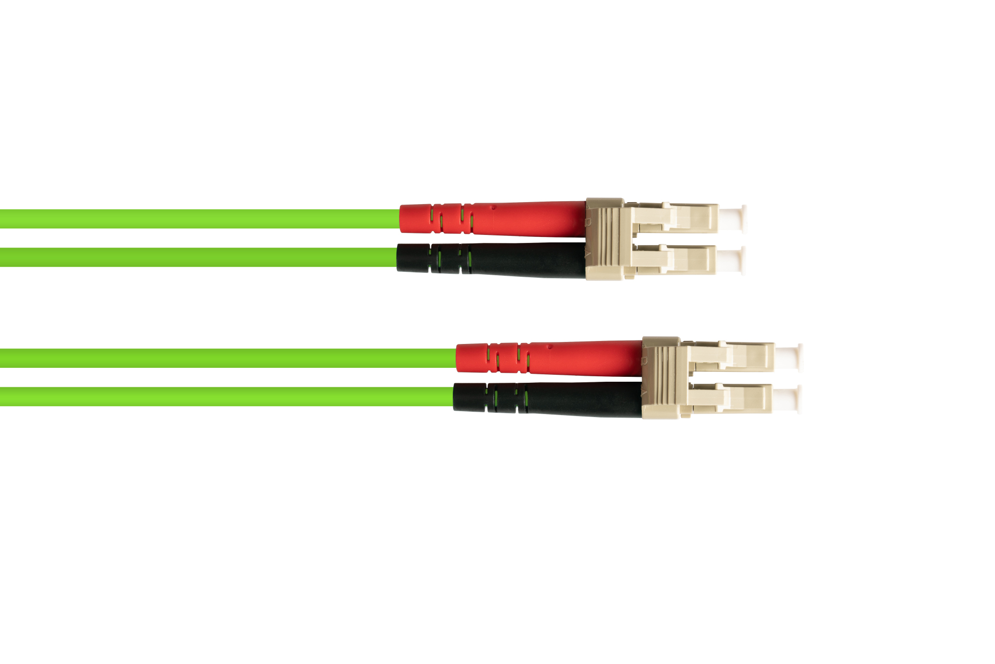 Patchkabel LWL Duplex OM5 (Multimode, 50/125) LC/LC, LSZH, austauschbare Polarität, 2m, Good Connections®