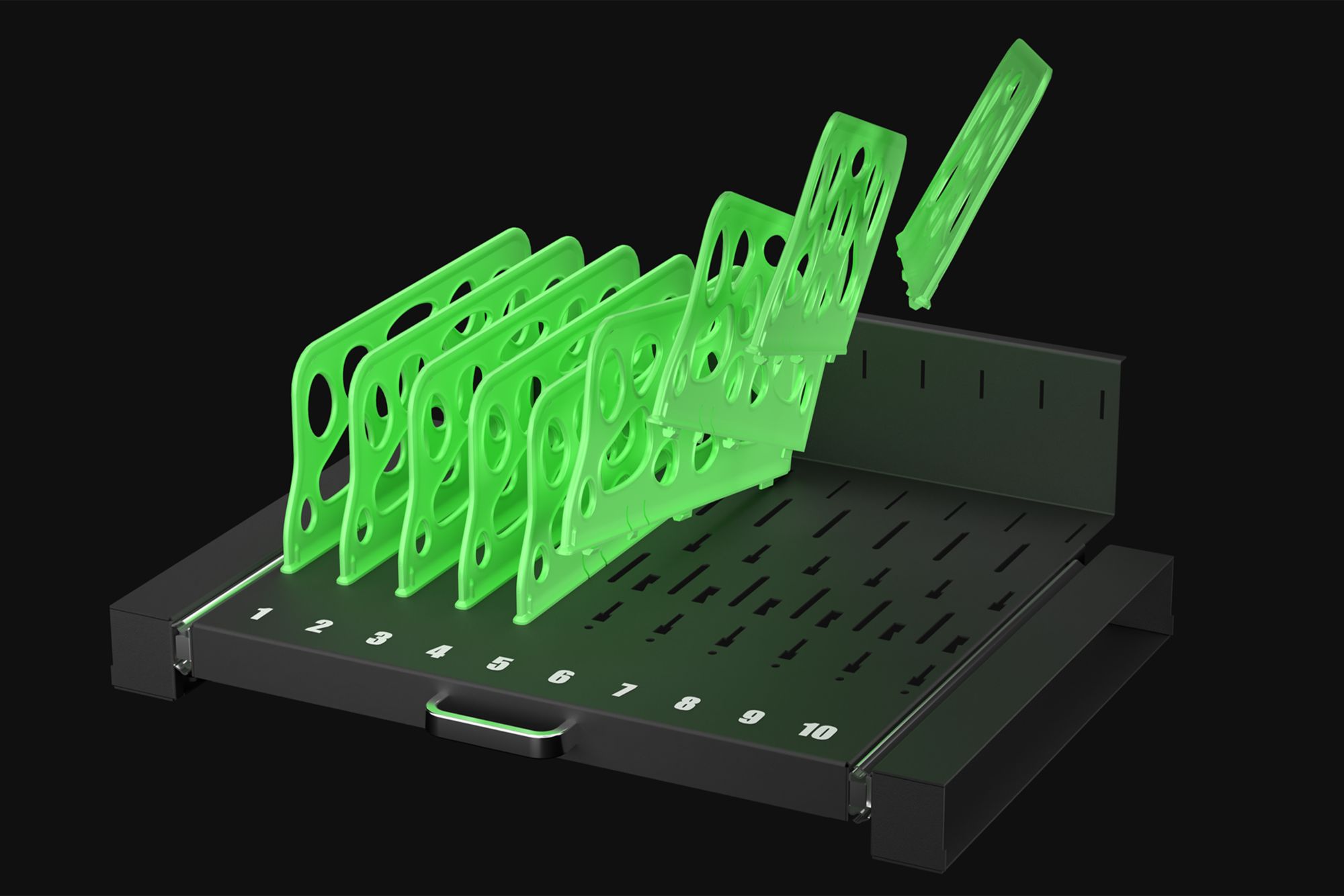 Good Connections® ANTARES T10S Tablet-Ladeschrank, UV-C Desinfektion, Sync-Funktion, schwarz