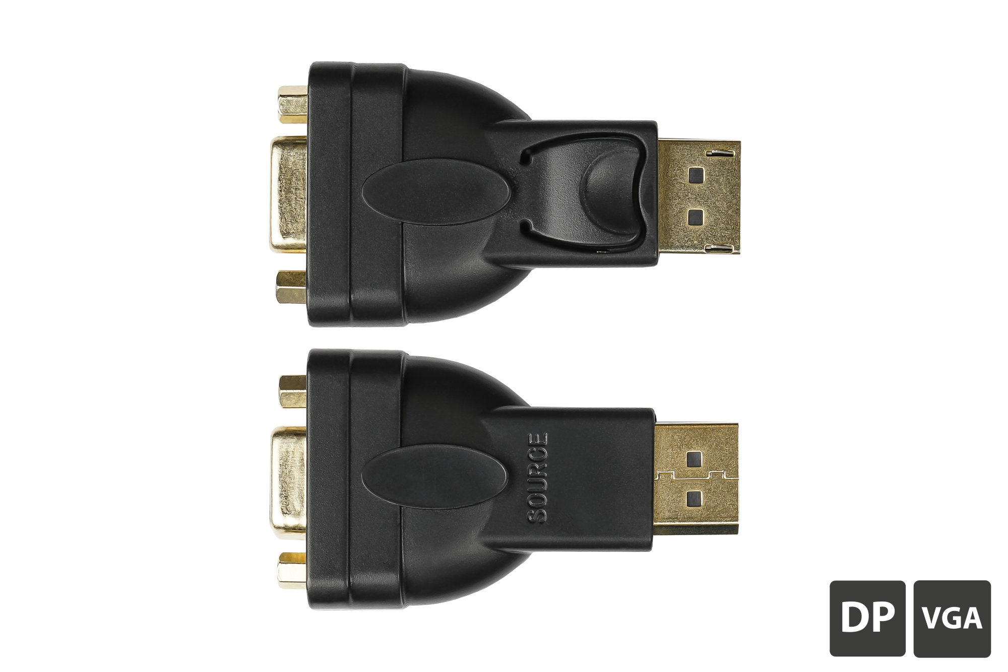 Adapter DisplayPort Stecker an VGA Buchse, 1920*1200 @60Hz, vergoldete Kontakte, Good Connections®