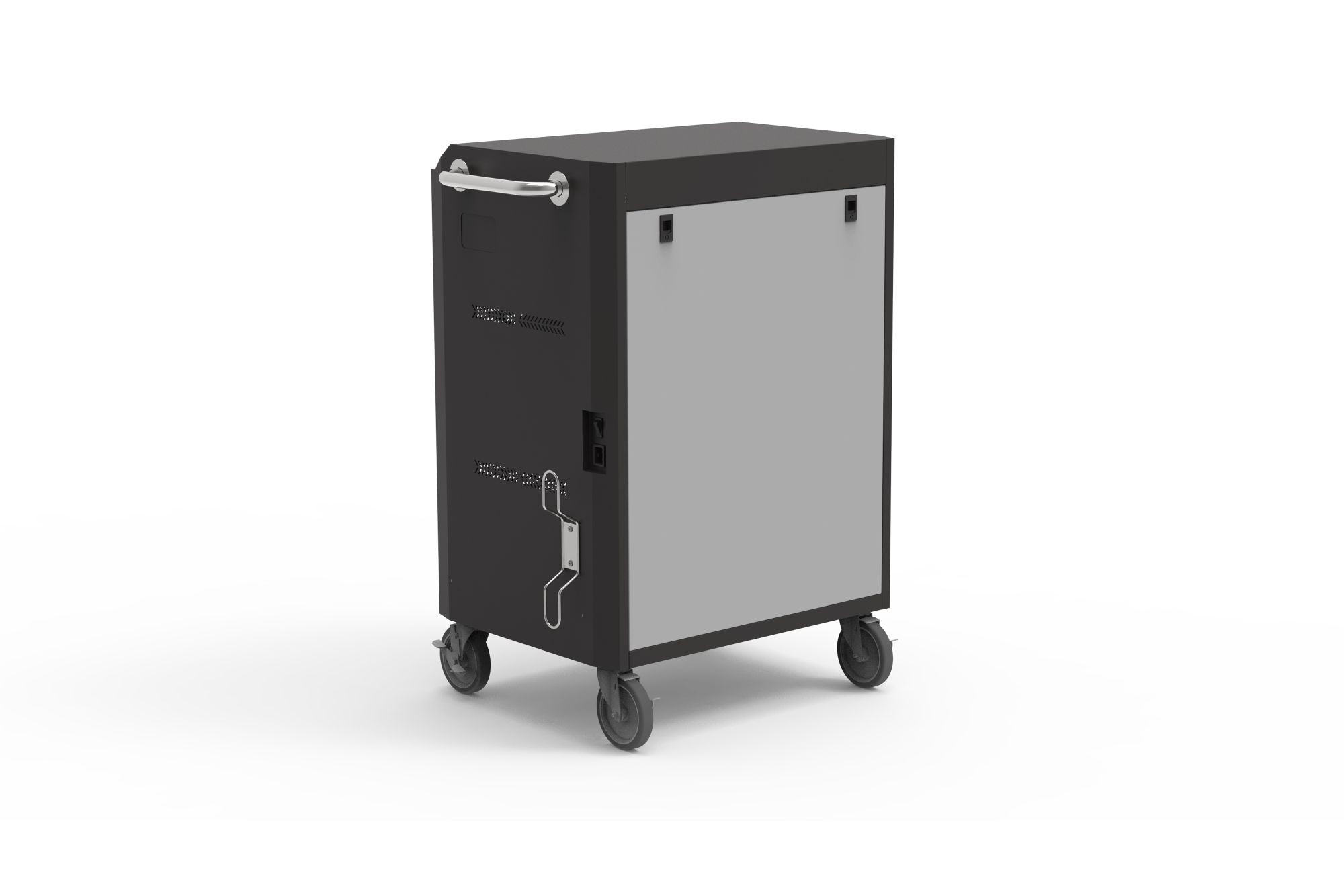 Good Connections® Ladewagen für 30 Geräte, USB-C™, 45W pro Port, PD 3.0, PPS, QC 3.0, schwarz/grau