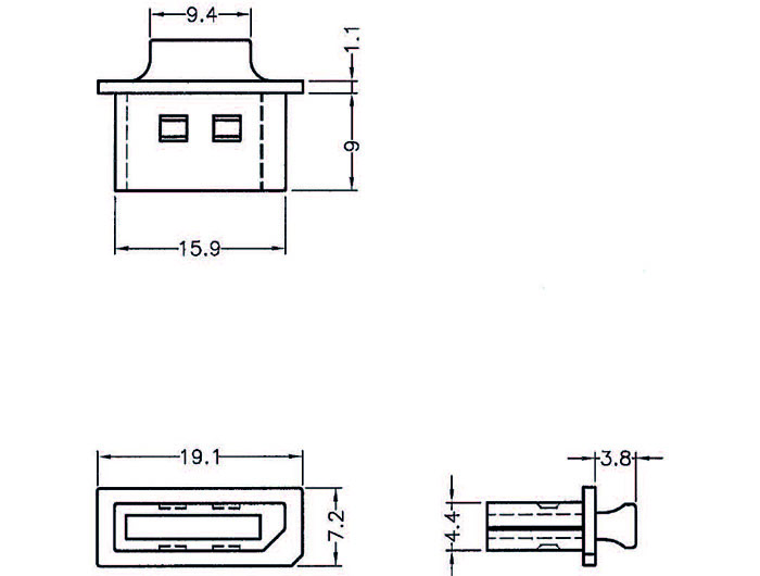 Staubschutz für Displayport Buchse, mit Griff, 10 Stück, schwarz, Delock® [64025]