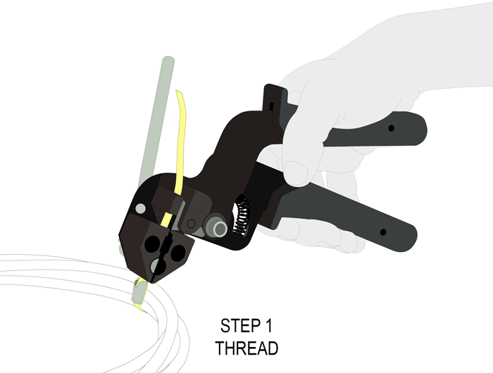 Kabelbinderzange für Edelstahlkabelbinder, Delock® [86772]