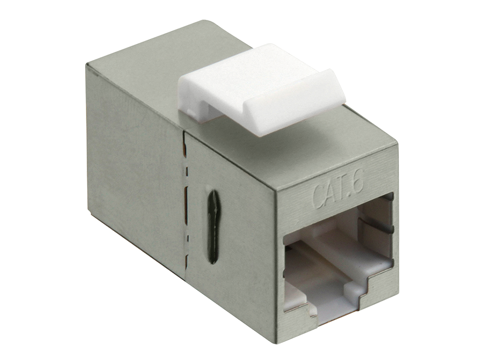 Keystone Verbinder RJ45 Cat.6 voll geschirmt mit Einrastung, LogiLink® [NK4011]