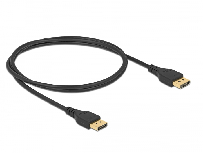 DisplayPort Kabel 8K 60 Hz 1 m DP 8K zertifiziert ohne Einrastfunktion, Delock® [85909]