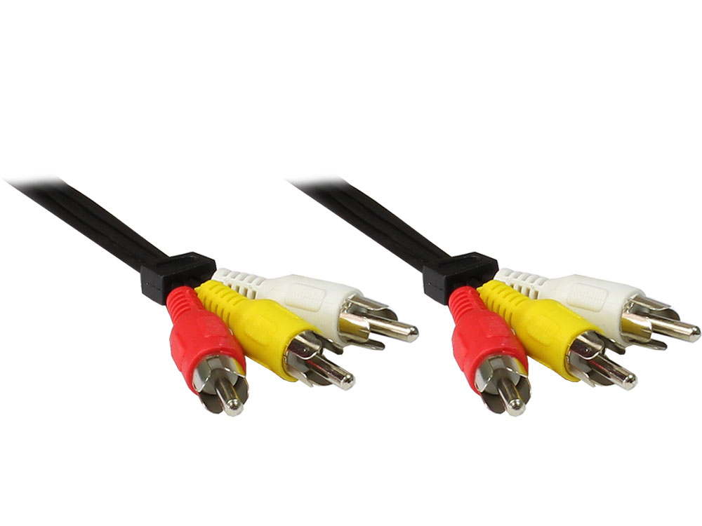 Video-Audio-Verb.  3 X Cinch St. / 3 X Cinch St. Länge: 1,5m, Good Connections®