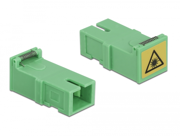 LWL Kupplung mit Laserschutzklappe SC Simplex Buchse zu SC Simplex Buchse 4 Stück, Delock® [85925]