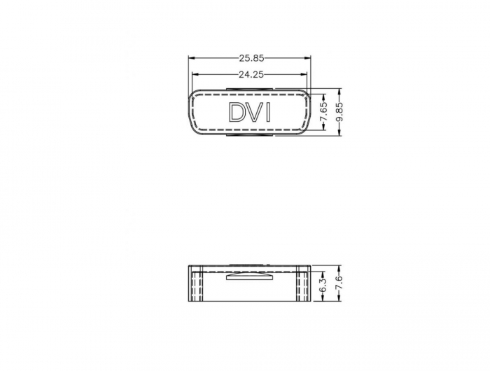 Staubschutz für DVI Buchse, 10 Stück, transparent, Delock® [60161]