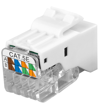 KeyStone Jack Cat. 5e RJ45, toolless, UTP, SNAP-IN