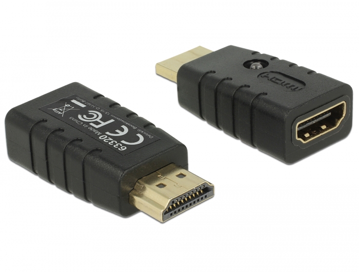 Adapter HDMI-A Stecker > HDMI-A Buchse EDID Emulator, Delock® [63320]
